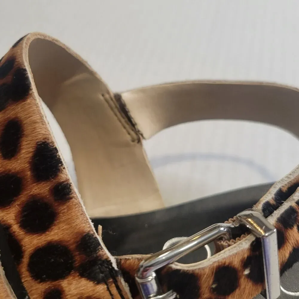 Jessica Simpson Braelyn Flat leopard print sandal with rhinestone trim sz. 7 - Picture 8 of 8